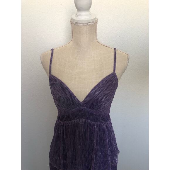 Trixxi Lavender Dreams Purple Tiered Midi Dress - XS - Picture 4 of 11